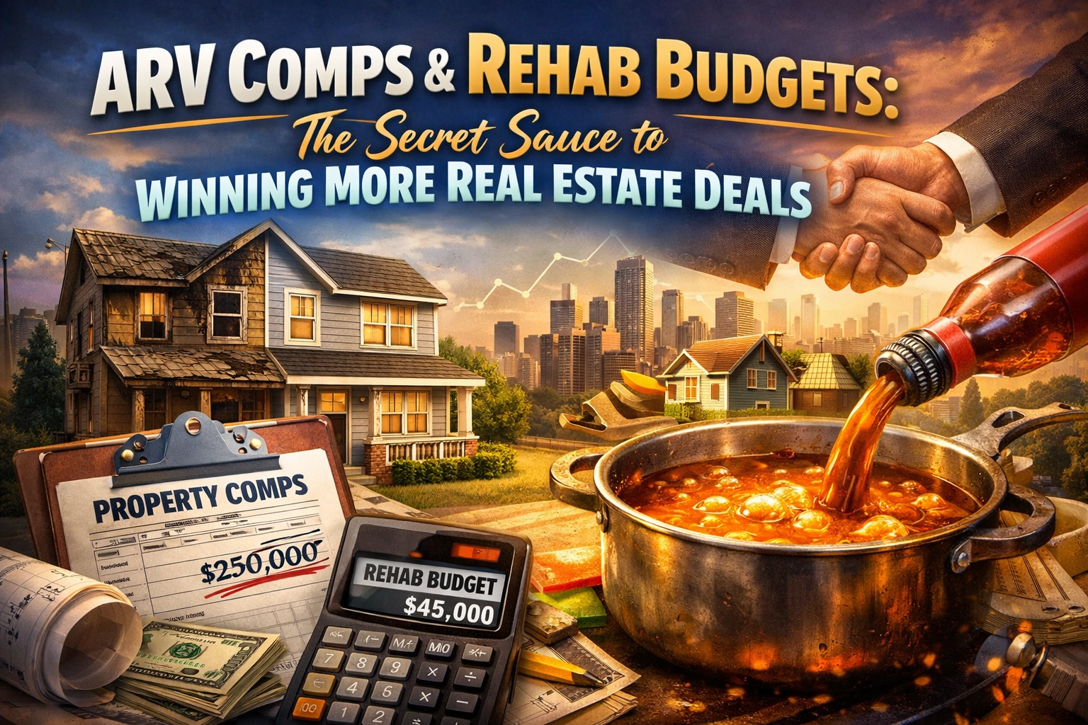 ARV Comps & Rehab Budgets: The Secret Sauce to Winning More Real Estate Deals