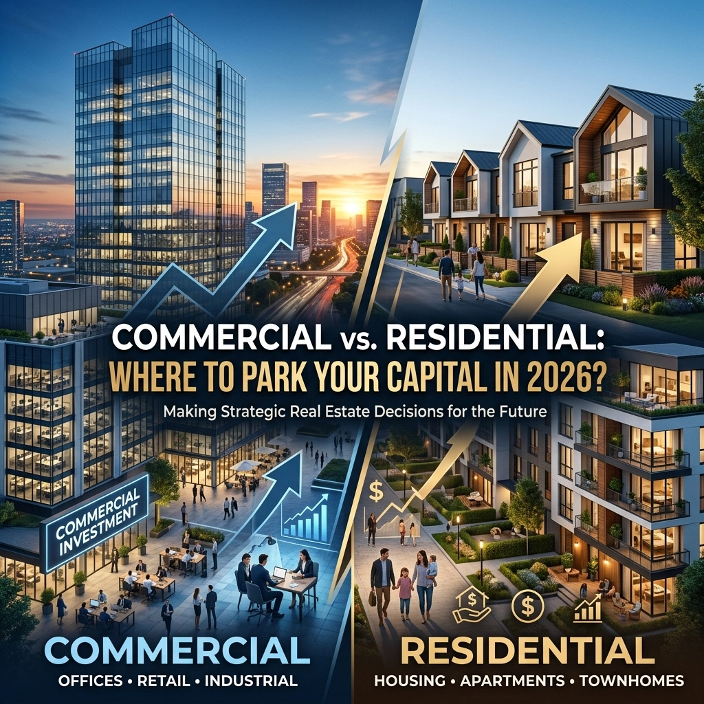 Commercial vs. Residential: Where to Park Your Capital in 2026?